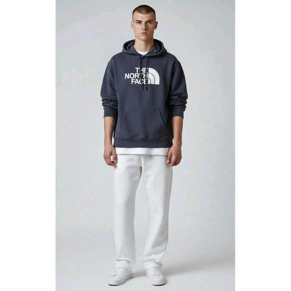 The North Face Navy Blue Half Dome Pullover Hoodie Sweatshirt Athleisure SZ S